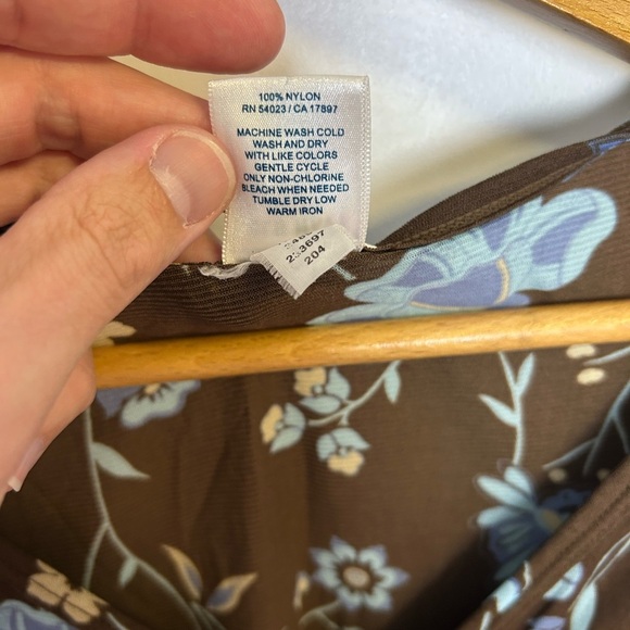 Old Navy Y2K Top Blouse Lightweight sheer Floral Size S Summer Roberts Core  OC - Picture 10 of 12